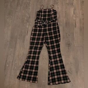 Vintage Almost famous Plaid Jumpsuit